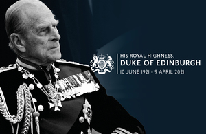 His Royal Highness the Duke of Edinburgh 10 June 1921 – 9 April 2021